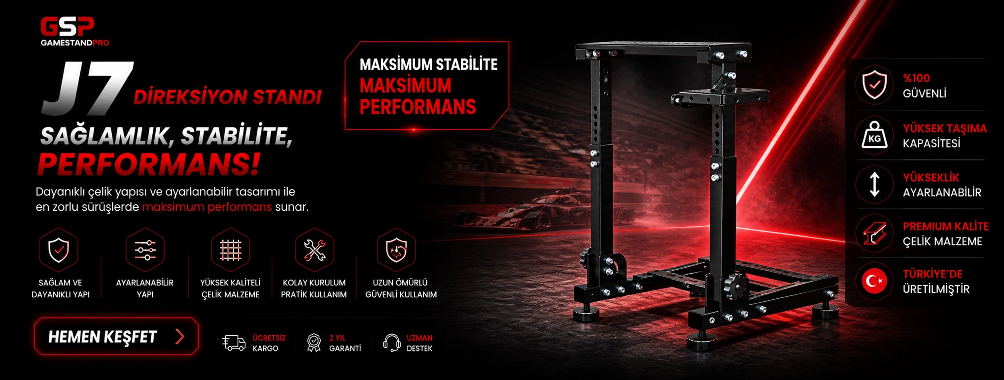 Gamestandpro J7 Direksiyon Standı