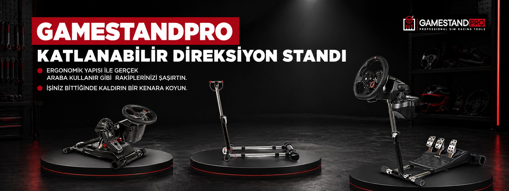 Gamestandpro Katlanabilir Direksiyon Standı