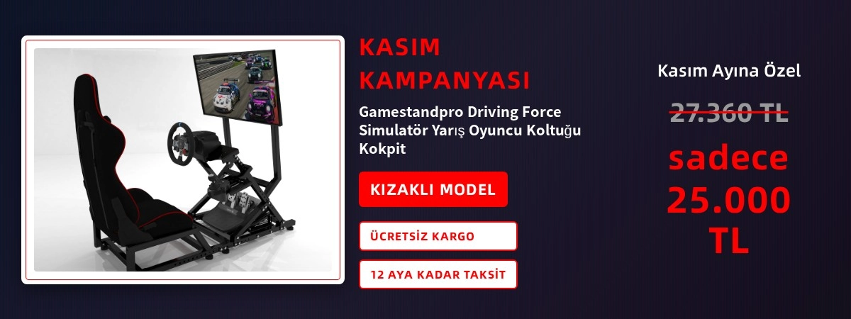 Gamestandpro Driving Force Simulatör Yarış Oyuncu Koltuğu Kokpit